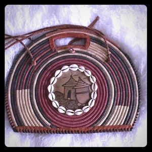 One of a kind, handmade Fan Purse